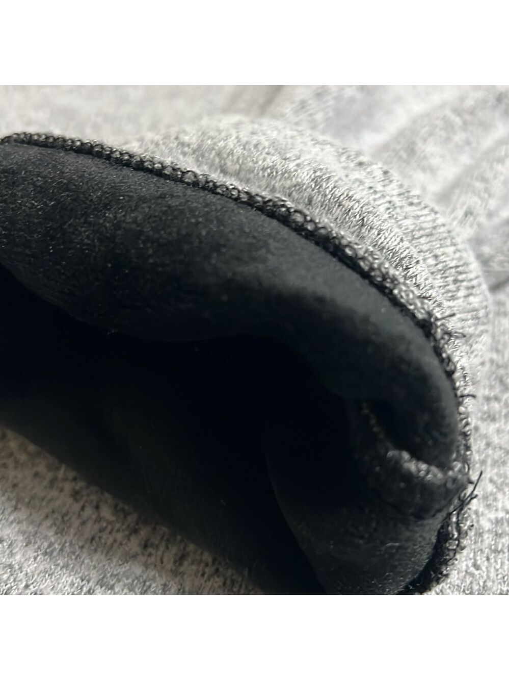 WOOLY BULLY WEAR Gray and Black QUARTER Zip jacket with High Collar. 1X - Picture 10 of 11